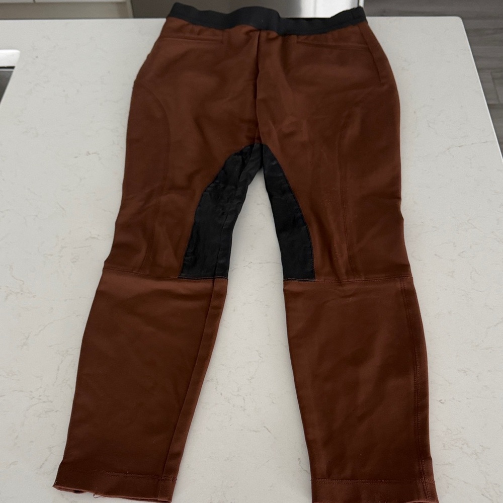 Theory Women's Brown and Black Leggings